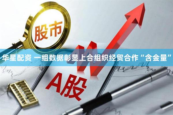 华星配资 一组数据彰显上合组织经贸合作“含金量”