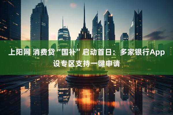上阳网 消费贷“国补”启动首日：多家银行App设专区支持一键申请
