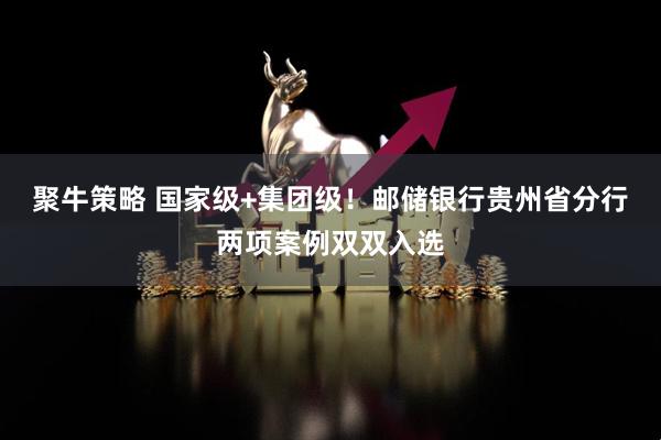 聚牛策略 国家级+集团级！邮储银行贵州省分行两项案例双双入选